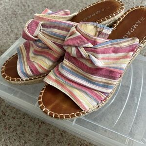 Rampage Women's Multicolor Striped Espadrilles